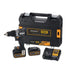 DeWalt DCD85MP2T McLaren F1 18V XR Cordless Brushless Combi Hammer Drill With 2 x 5AH Batteries, Charger & Case