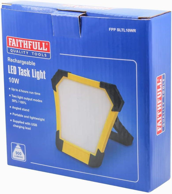 Faithfull Rechargeable Portable 10W 900lm LED Work Light