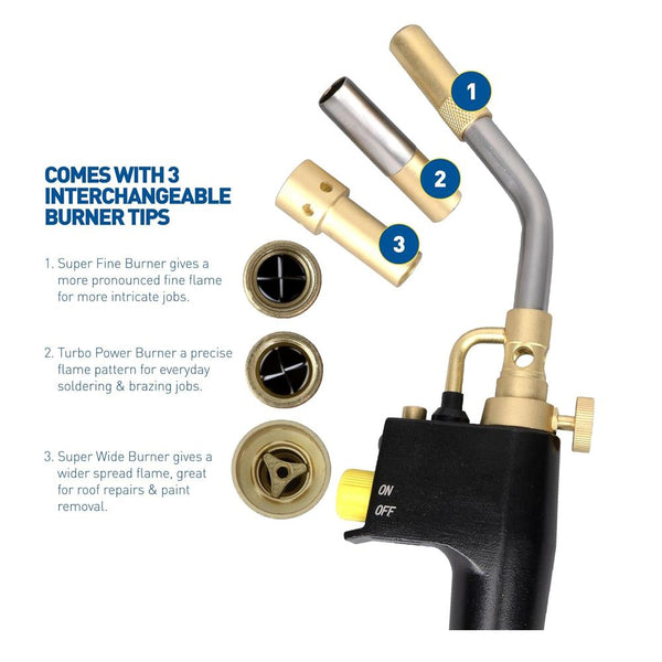 Arctic Hayes Blow Torch With 3 Interchangeable Tips