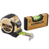 Komelon 5m (16ft) Gold PowerBlade Tape with Magnetic Mini Level