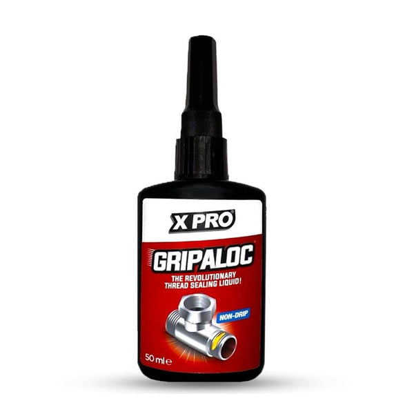 XPRO 50ml Gripaloc Liquid PTFE Thread Locker & Sealant - The Revolutionary Thread Sealing Liquid, Non-Drip