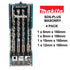 Makita SDS Plus TCT 4 Piece Drill Bit Set