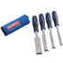 Faithfull 4 Piece Soft Grip Chisel Set in Roll