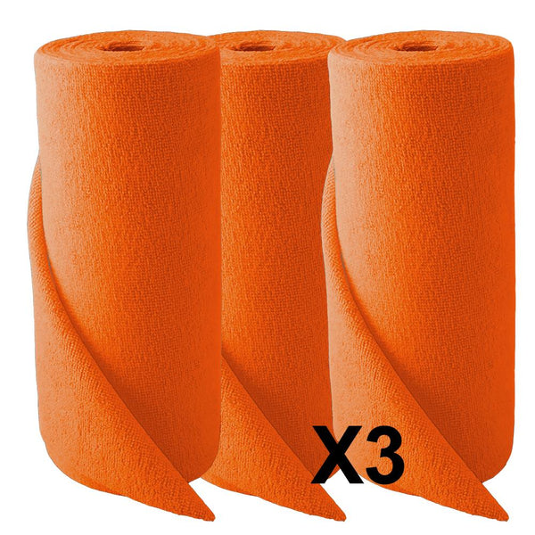 3 X SIMPLY AUTO ROLL OF 50 MICROFIBRE CLOTHS 30*30