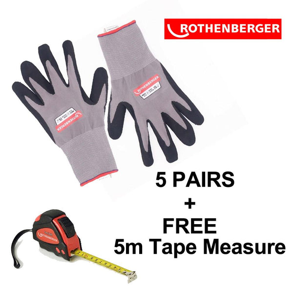 5 x Rothenberger Gloves - Large