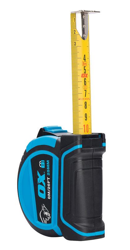 OX Pro Dual Auto Lock Tape Measure - 8m