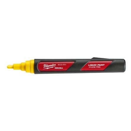 Milwaukee INKZALL Yellow Luquid Paint Marker Pen