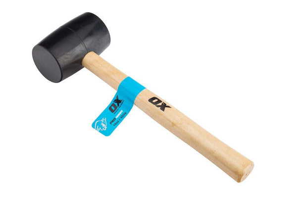 OX Trade Black Rubber Mallet - 16 oz