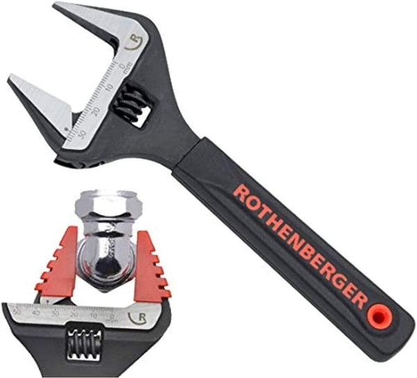 Rothenberger 34mm Wide Jaw Wrench With Jaw Protectors