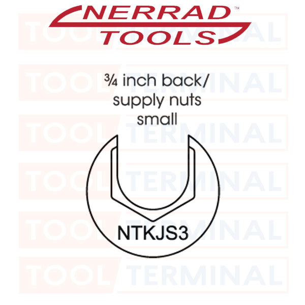 Nerrad 1/2in Back/Supply Nut Socket Size 3 Tapex Spare Part