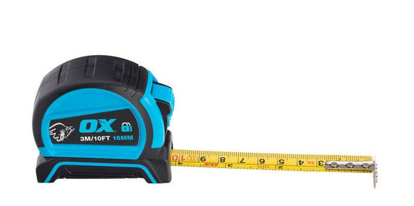 OX Pro Dual Auto Lock Tape Measure - 3m