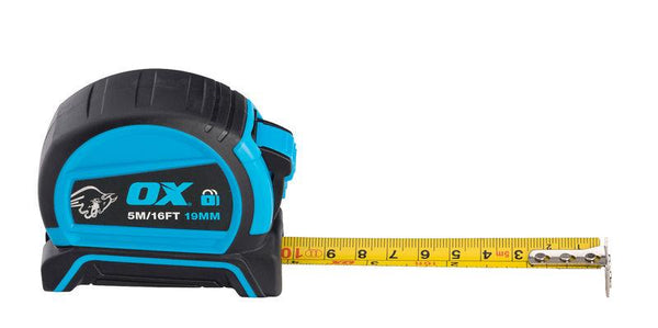 OX Pro Dual Auto Lock Tape Measure - 5m