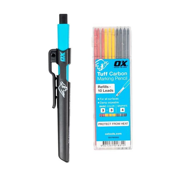 OX Tuff Carbon Marking Pencil + 10 Refills