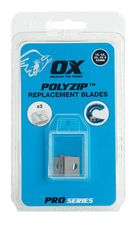 OX Pro POLYZIP Spare A Blades (3 pack)