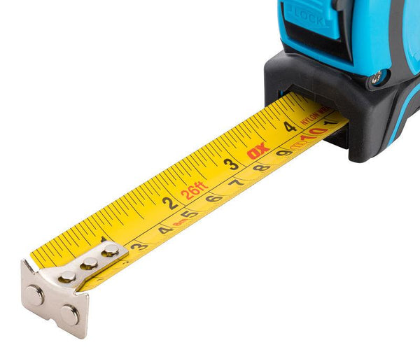 OX Pro Dual Auto Lock Tape Measure - 8m