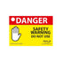 DANGER SAFETY WARNING DO NOT USE (10PK)