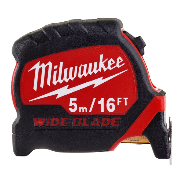 Milwaukee Premium Wide Blade 5m/16ft Tape Measure  (Metric and Imperial)